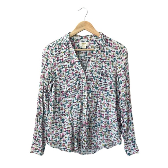Anthropologie Maeve Butterfly Top - Picture 1 of 5